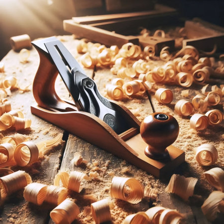 A hand plane tool, Ai generated image