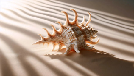 A seashell isolated, Ai generated image