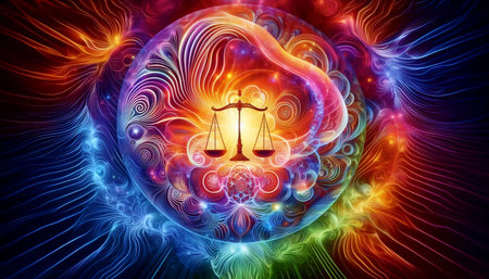 A karma energy concept, Ai generated image