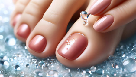 A waterproof pedicure protection, Ai generated imageの写真素材