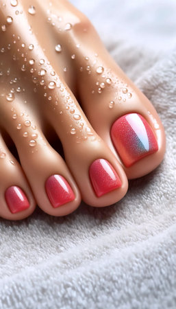 A waterproof pedicure protection, Ai generated imageの写真素材