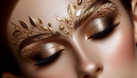 A decorative brow art, Ai generated imageの写真素材