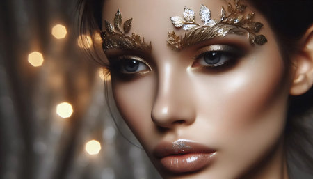 A decorative brow art, Ai generated imageの写真素材