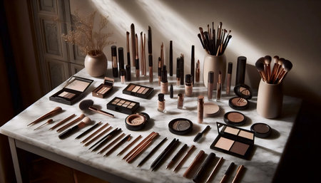 A brow products organization, Ai generated image