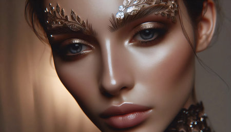 A decorative brow art, Ai generated imageの写真素材