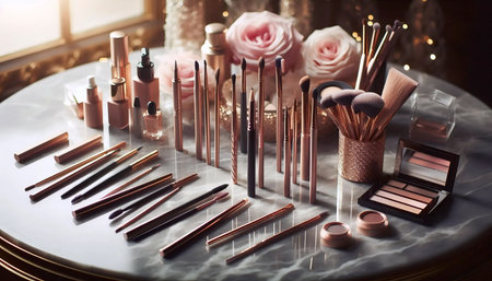A brow products organization, Ai generated image