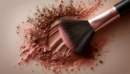 A natural brow grooming, Ai generated imageの写真素材