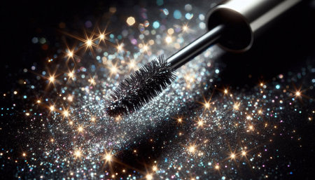 A glitter mascara magic, Ai generated imageの写真素材