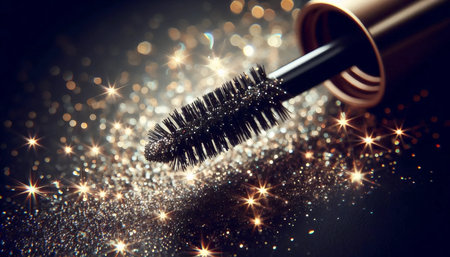 A glitter mascara magic, Ai generated imageの写真素材