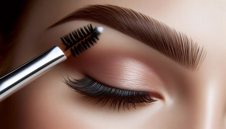 A natural brow grooming, Ai generated image