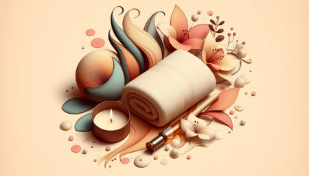 Bikini area abstraction, Ai generated imageの写真素材