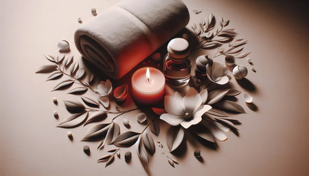 Bikini area abstraction, Ai generated imageの写真素材