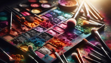 A palette color explosion, Ai generated image