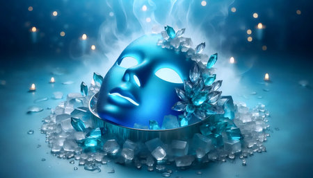 A cooling effect visualization, Ai generated imageの写真素材