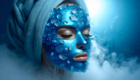 A cooling effect visualization, Ai generated imageの写真素材