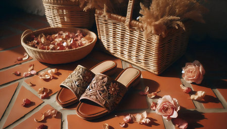 Wedding accessories bouquet, Ai generated imageの写真素材