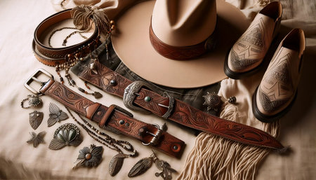 Boho fashion style, Ai generated imageの写真素材