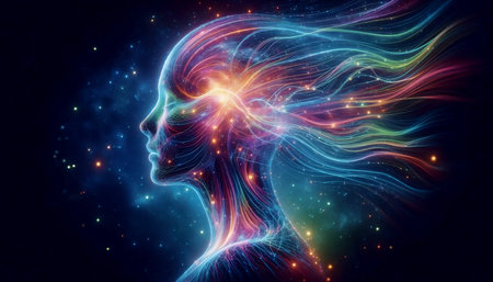 Body energy flows, Ai generated image