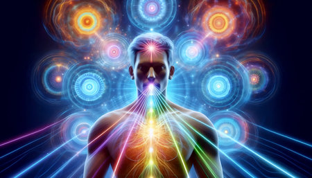 Breath color therapy, Ai generated image