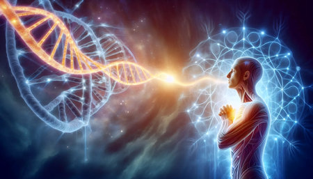 Breath ancestral healing, Ai generated imageの写真素材