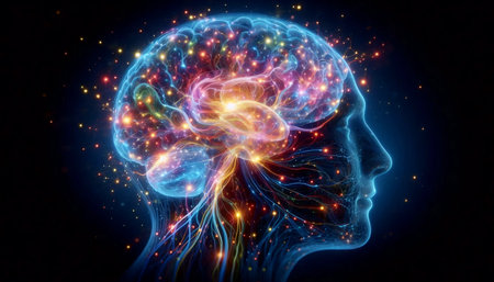 Breath neural pathways, Ai generated imageの写真素材