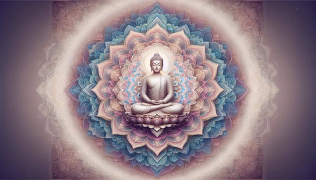Buddha mandala, Ai generated image