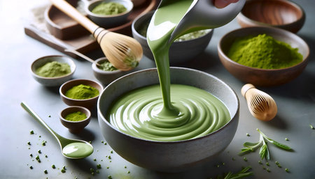 Matcha sauce, Ai generated image