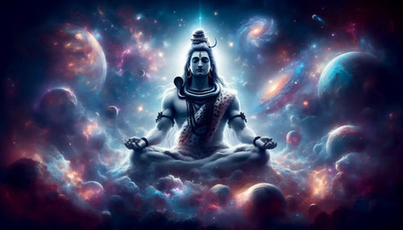 A cosmic space, Ai generated imageの写真素材