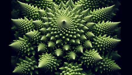 Fractal patterns in nature, Ai generated imageの写真素材
