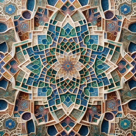Geometric patterns in Islamic art, Ai generated image