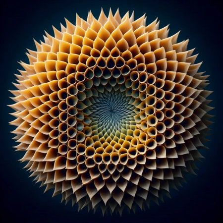 Sacred geometry in nature, Ai generated imageの写真素材