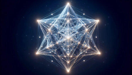 A Merkaba in three-dimensional execution, Ai generated image