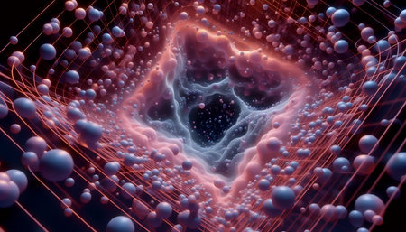 Quantum geometry, Ai generated image