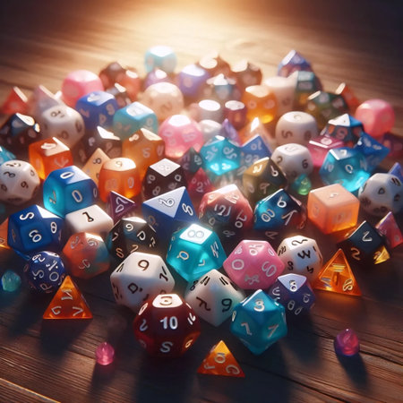 Dice for board games, Ai generated image