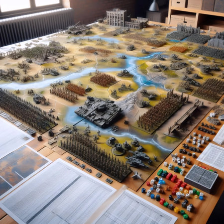 Strategic war games, Ai generated image
