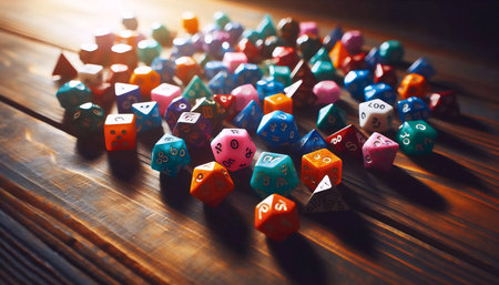 Dice for board games, Ai generated image