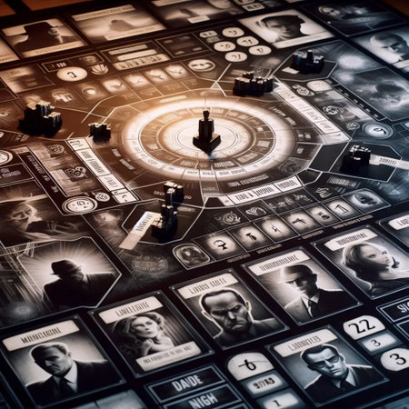 Mafia game board, Ai generated imageの写真素材