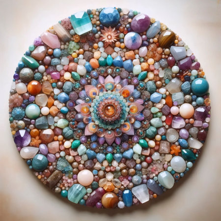 A crystal mandala, Ai generated imageの写真素材