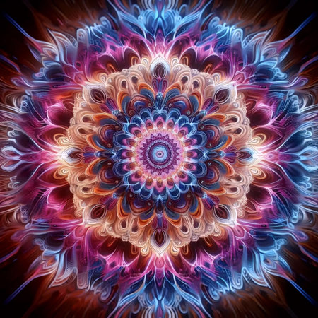 A mandala with quotes and affirmations, Ai generated image