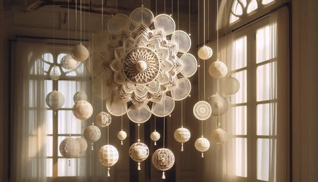 A mobile mandala, Ai generated image