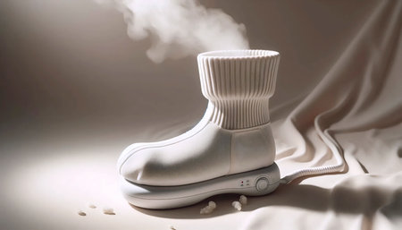 A self-heating foot mask, Ai generated imageの写真素材