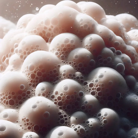 A foaming clay mask texture, Ai generated imageの写真素材