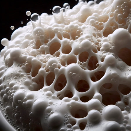 A foaming clay mask texture, Ai generated imageの写真素材