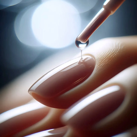 A quick-dry top coat glossの写真素材