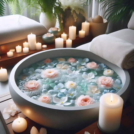 A pedicure soaking station, Ai generated image