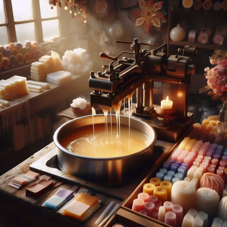 A paraffin wax treatment setup, Ai generated imageの写真素材