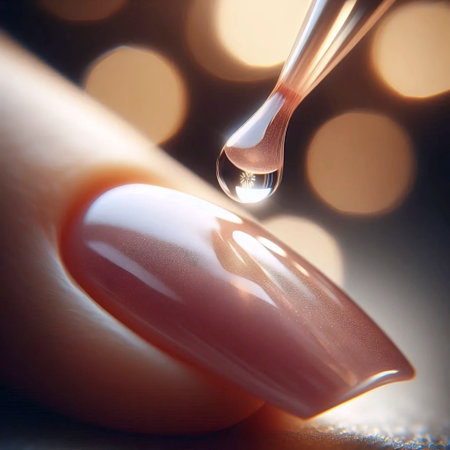 A quick-dry top coat gloss, Ai generated imageの写真素材