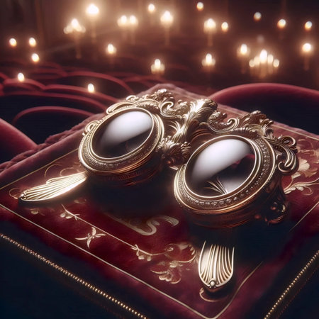 A classic opera glasses elegance, Ai generated imageの写真素材
