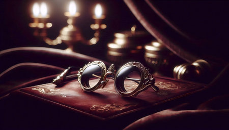A classic opera glasses elegance, Ai generated imageの写真素材