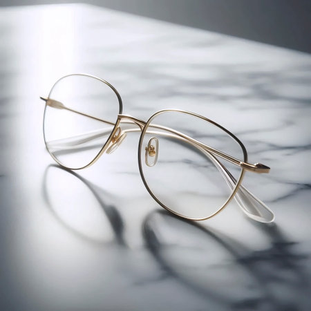 A modern minimalist eyeglasses collection, Ai generated imageの写真素材